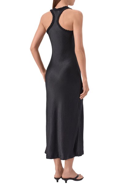 Платье YUZEFI, арт. S0LYR-ACETATE SC00P NECK DRESS/SATEEN, фото 3