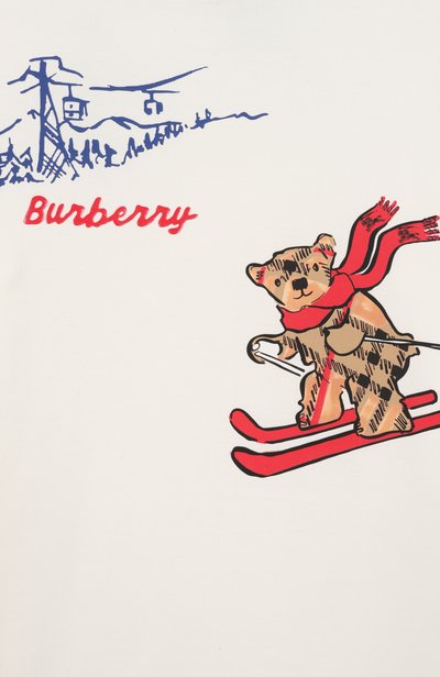 Хлопковая футболка BURBERRY, арт. 8131935, фото 3