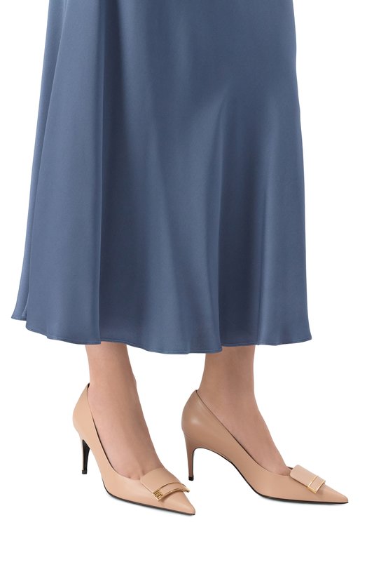 Кожаные туфли sr1 75 Sergio Rossi B14490/MMVN14 Бежевый  B14490/MMVN14 Фото 2