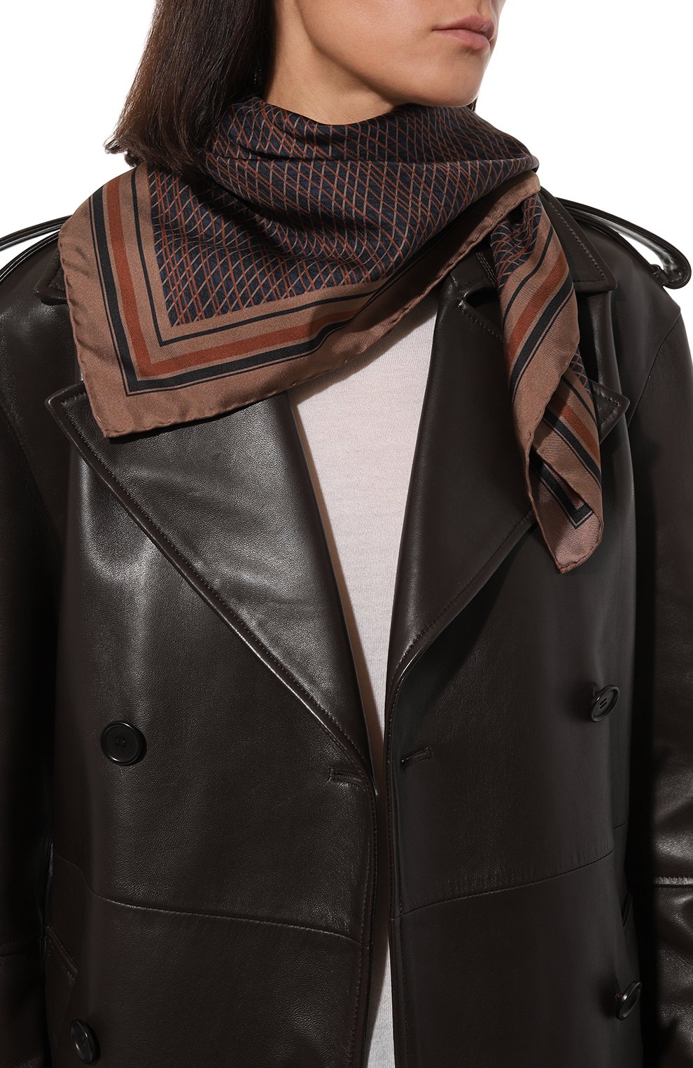 Шелковый платок KITON, арт. D53754XC5028, фото 2