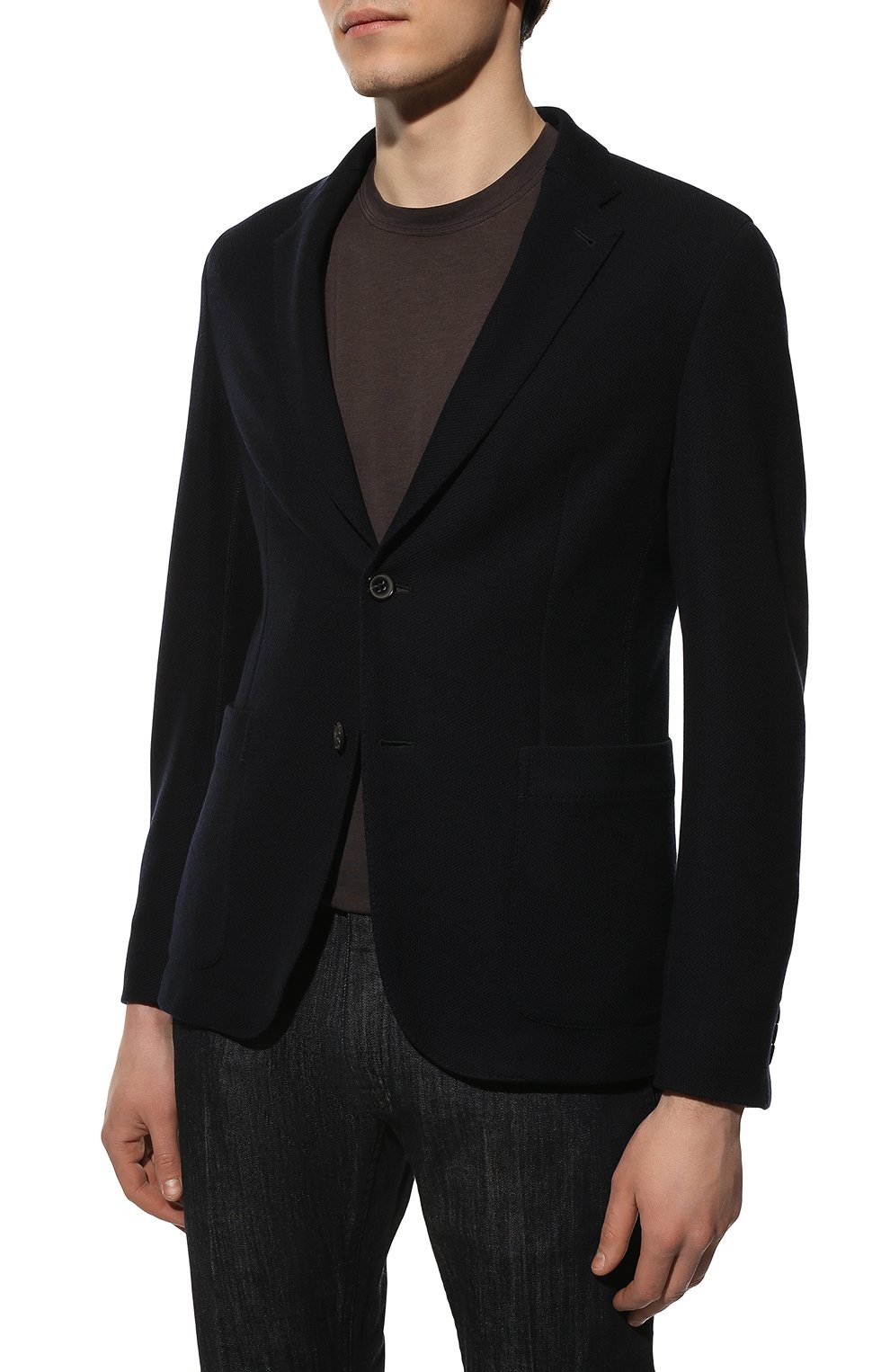 Пиджак из шерсти и хлопка ZEGNA, арт. UYC60/SYF, фото 3