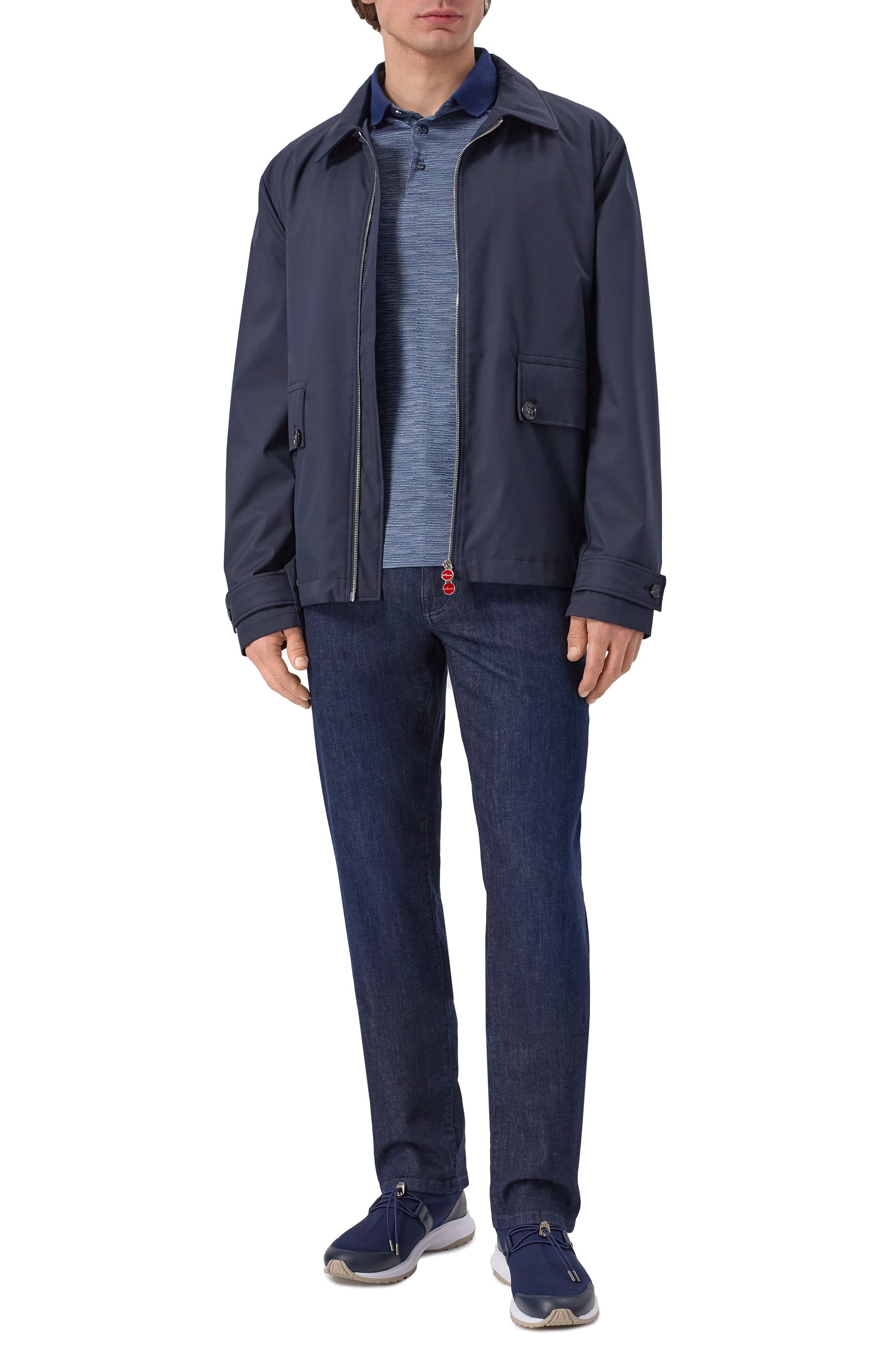 Шелковое поло ZILLI синего цвета по цене 107500 руб., арт. KBP002M0600VZLU00, фото 2 Шелковое поло ZILLI, арт. KBP002M0600VZLU00, фото 2