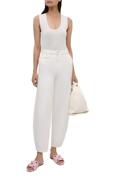 Кожаные шлепанцы upstud spike VALENTINO, арт. WW2S0BK4/ZCG, фото 2