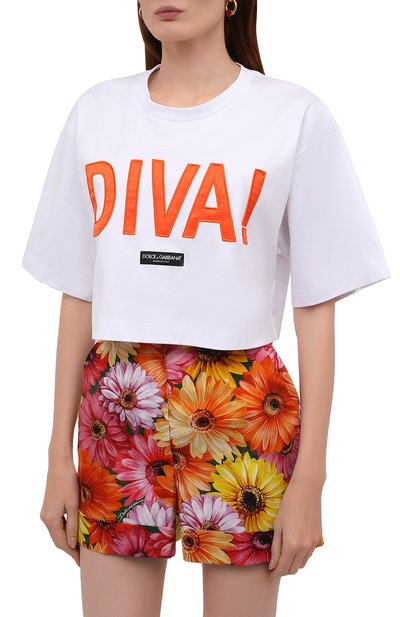 Хлопковая футболка DOLCE & GABBANA, арт. F8058Z/HU7H8, фото 3
