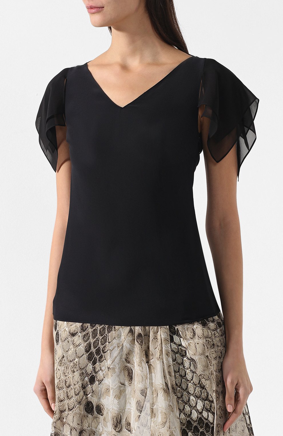 Шелковый топ ROBERTO CAVALLI, арт. IQT617/SY001, фото 3