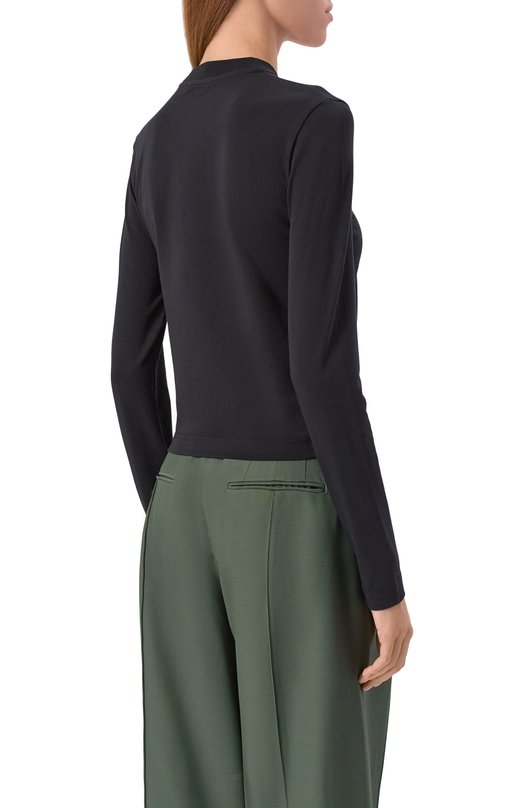 Хлопковый лонгслив Jacquemus 24ETSW00155/AJ00124 Чёрный  24ETSW00155/AJ00124 Фото 4