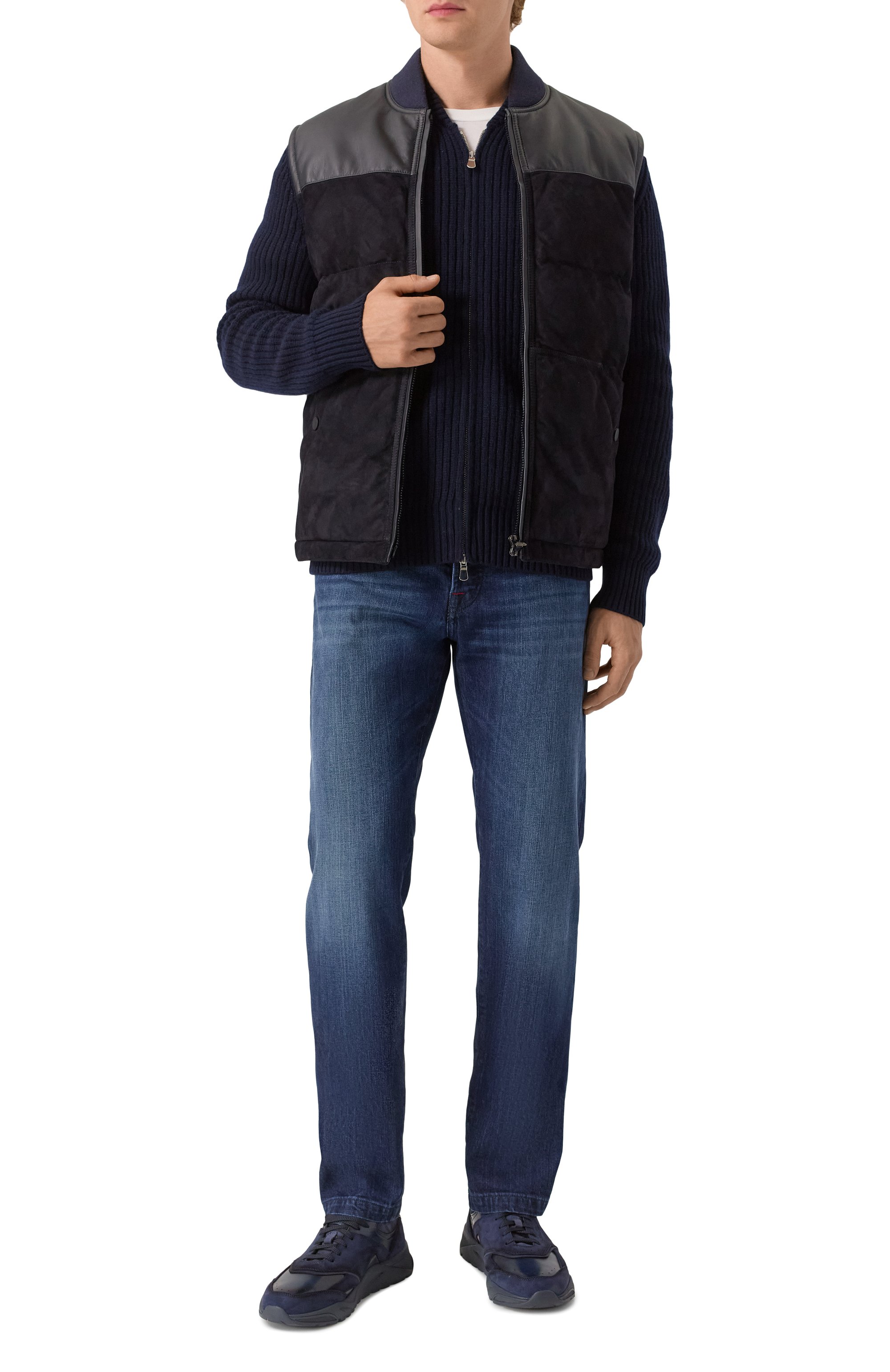 Кожаные кроссовки innova SANTONI, арт. MBIG22112N0TTK0H, фото 2