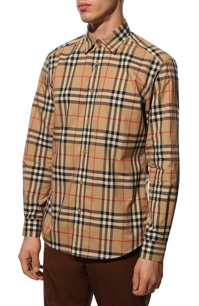 Хлопковая рубашка BURBERRY, арт. 8020863, фото 3