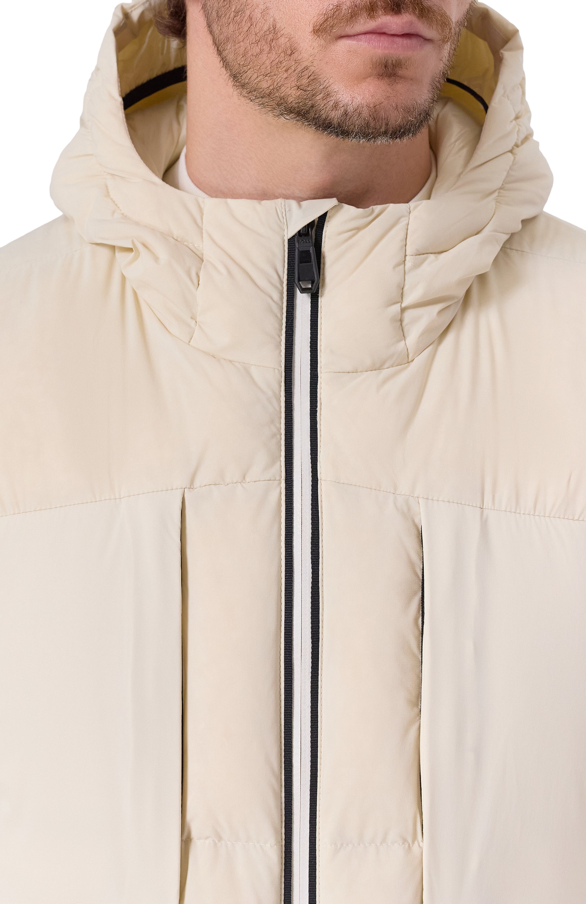 Пуховик BOSS GREEN кремового цвета по цене 69950 руб., арт. 50543963, фото 5 Пуховик BOSS GREEN, арт. 50543963, фото 5