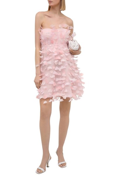 Шелковое платье с отделкой перьями DOLCE & GABBANA, арт. F6I9ZZ/GD0L1, фото 2