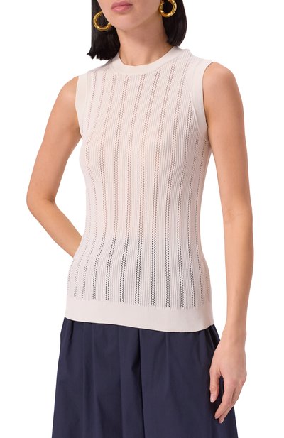Топ из хлопка и шелка AGNONA, арт. KV09030/8Q140M, фото 3