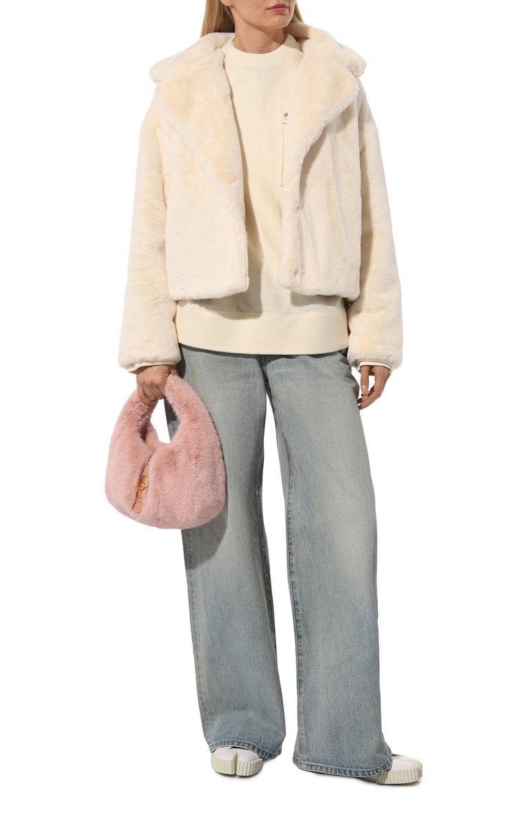 Женская сумка cortina hobo BORBONESE розового цвета, арт. 923937-1 | Фото 7 (Сумки-технические: Сумки top-handle; Размер: medium; Материал: Натуральная кожа; Материал сплава: Проставлено; Драгоценные камни: Проставлено)