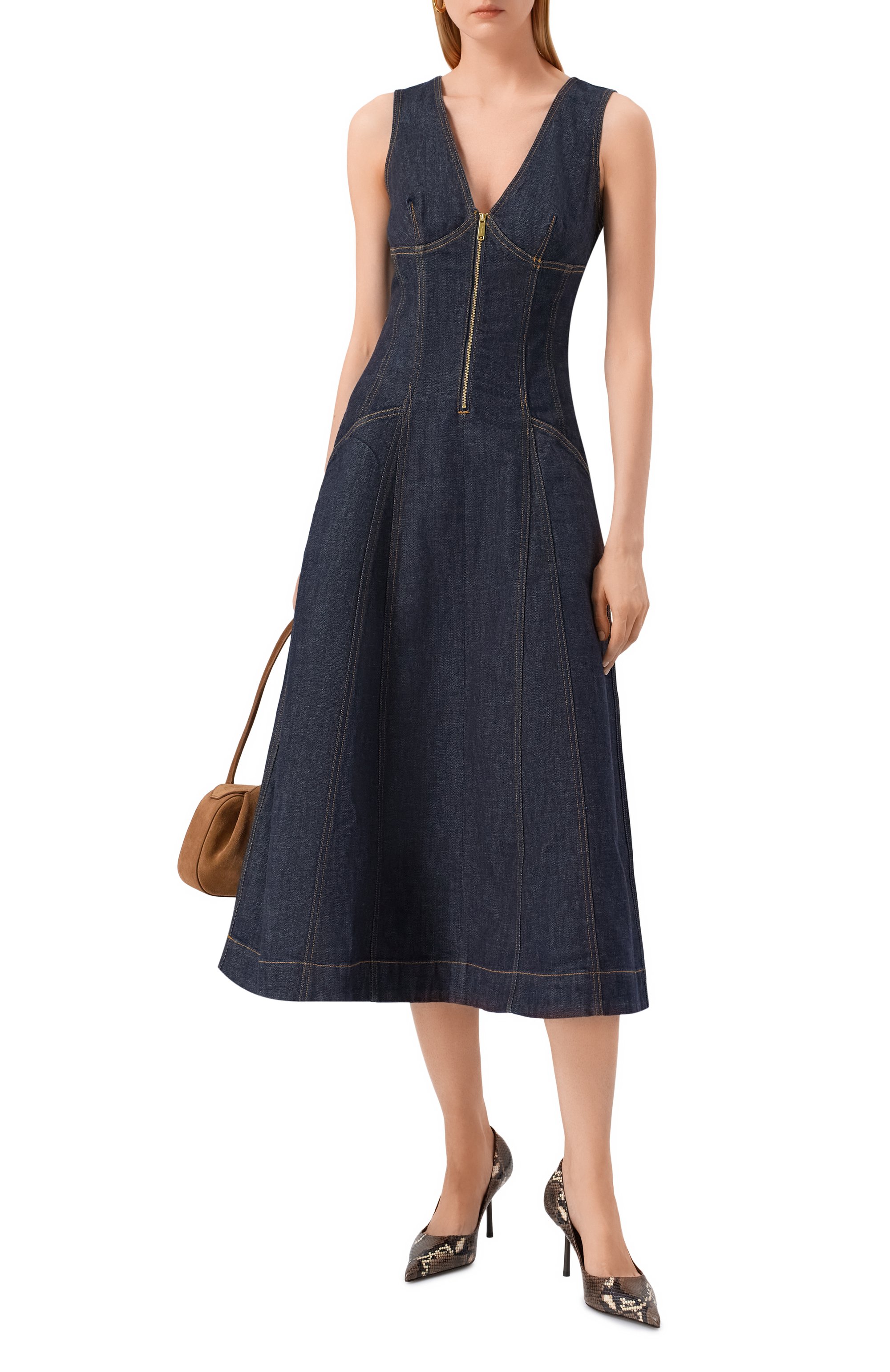 Джинсовое платье SELF-PORTRAIT, арт. PF25801MBL, фото 2