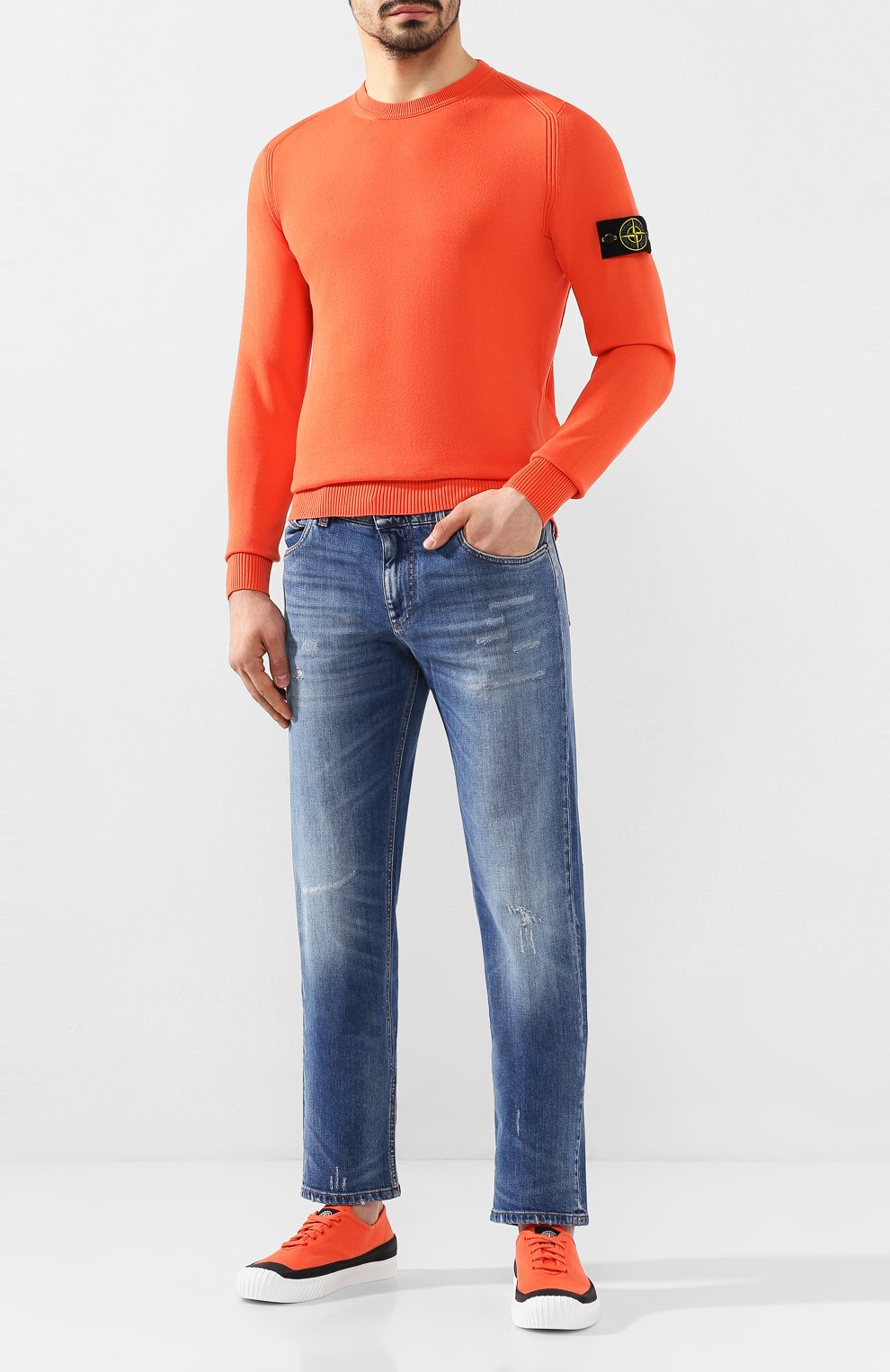 Хлопковый джемпер STONE ISLAND, арт. 7215510B2, фото 2