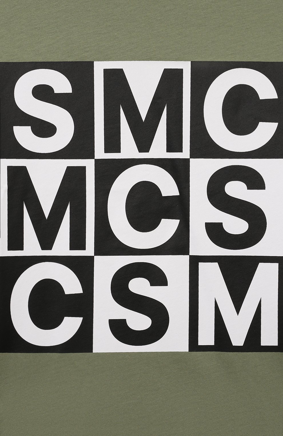 Хлопковая футболка STELLA MCCARTNEY хаки цвета по цене 5740 руб., арт. TV8S51, фото 3 Хлопковая футболка STELLA MCCARTNEY, арт. TV8S51, фото 3