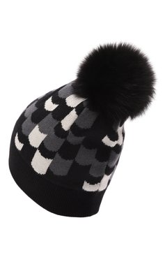 Шерстяная шапка с отделкой из норки PRADA, арт. 1H0603-2E68-F0207, фото 2