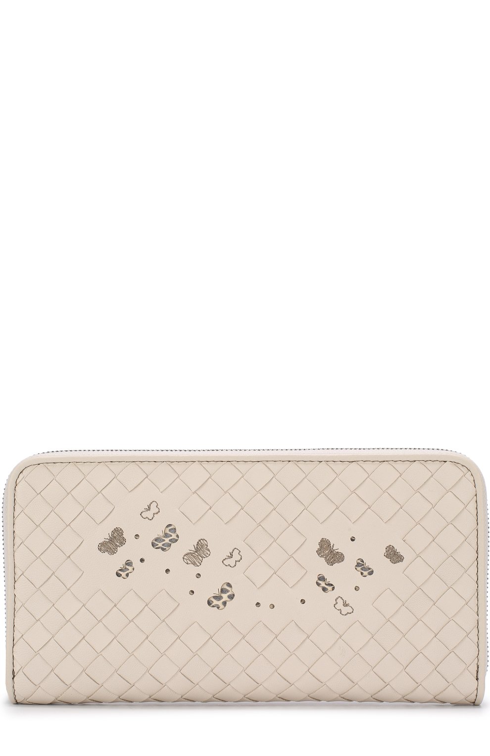 Кожаный кошелек с принтом и плетением intrecciato BOTTEGA VENETA, арт. 506685/VA1K2, фото 1