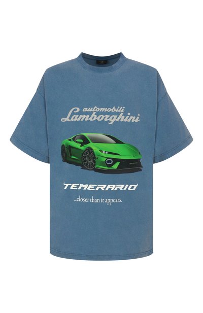 Мужская хлопковая футболка balenciaga x automobili lamborghini BALENCIAGA, арт. 831305/TSVP9