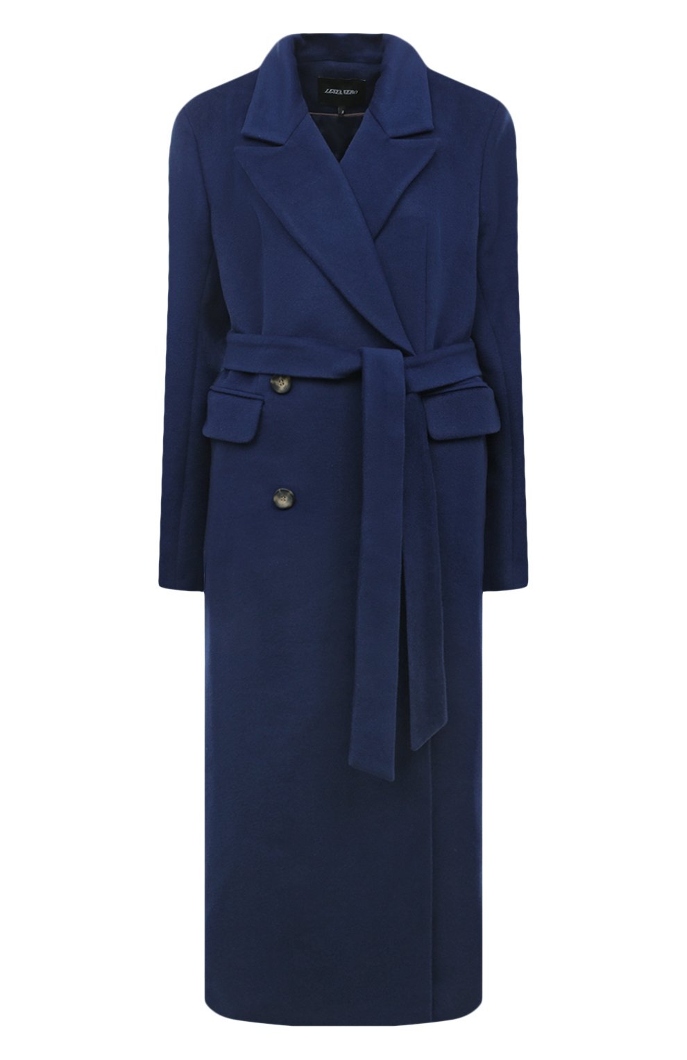 Шерстяное пальто LESYANEBO темно-синего цвета по цене 84000 руб., арт. FW22/H-405/OLZ, фото 1 Шерстяное пальто LESYANEBO, арт. FW22/H-405/OLZ, фото 1