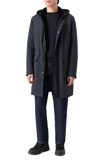 Мужская пуховая парка с подкладкой из норки MVST, арт. FTEKB-ES4000-2V/GR1703