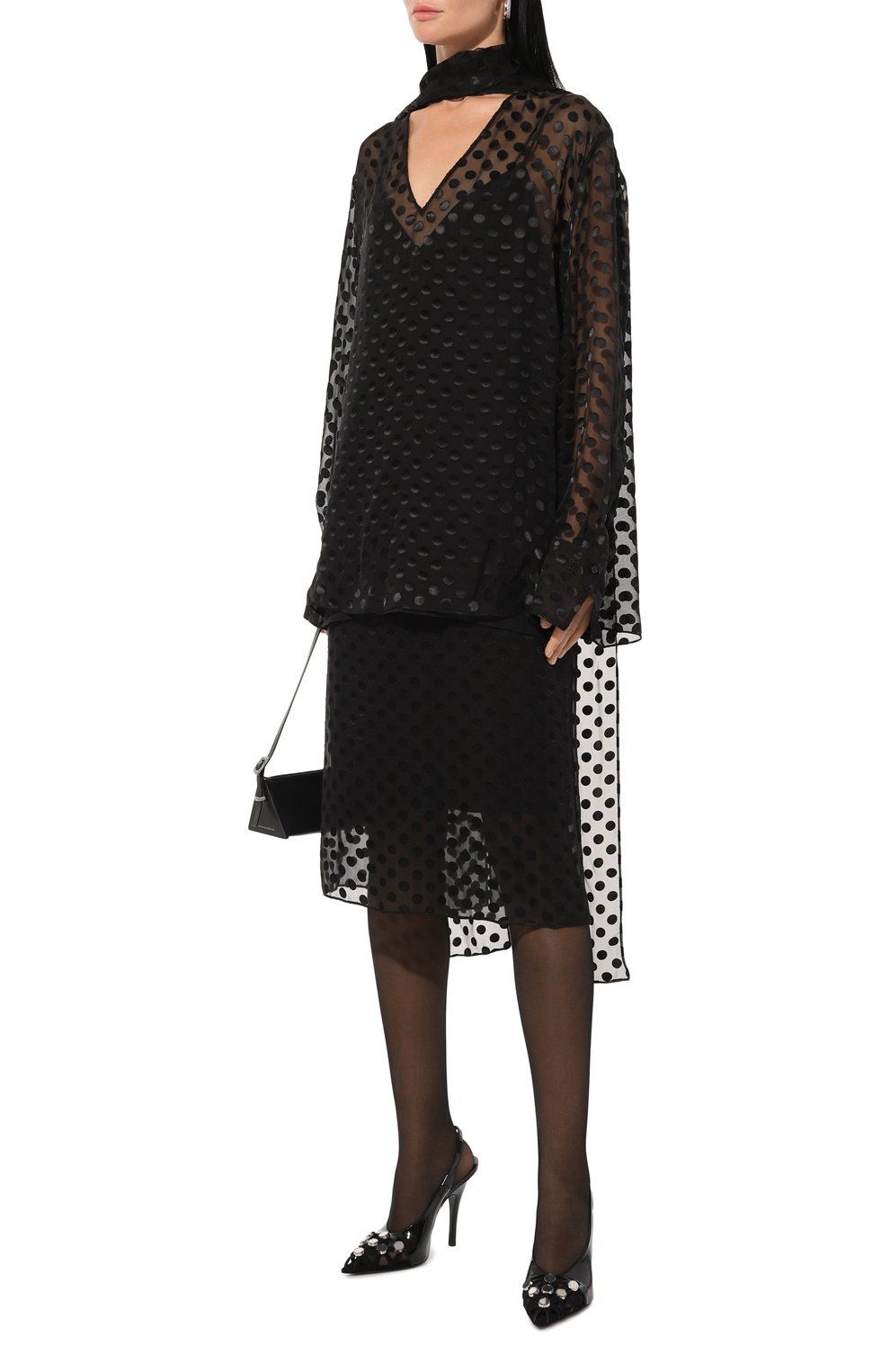 Юбка из шелка и вискозы GIVENCHY, арт. BW40U3/15NV, фото 2