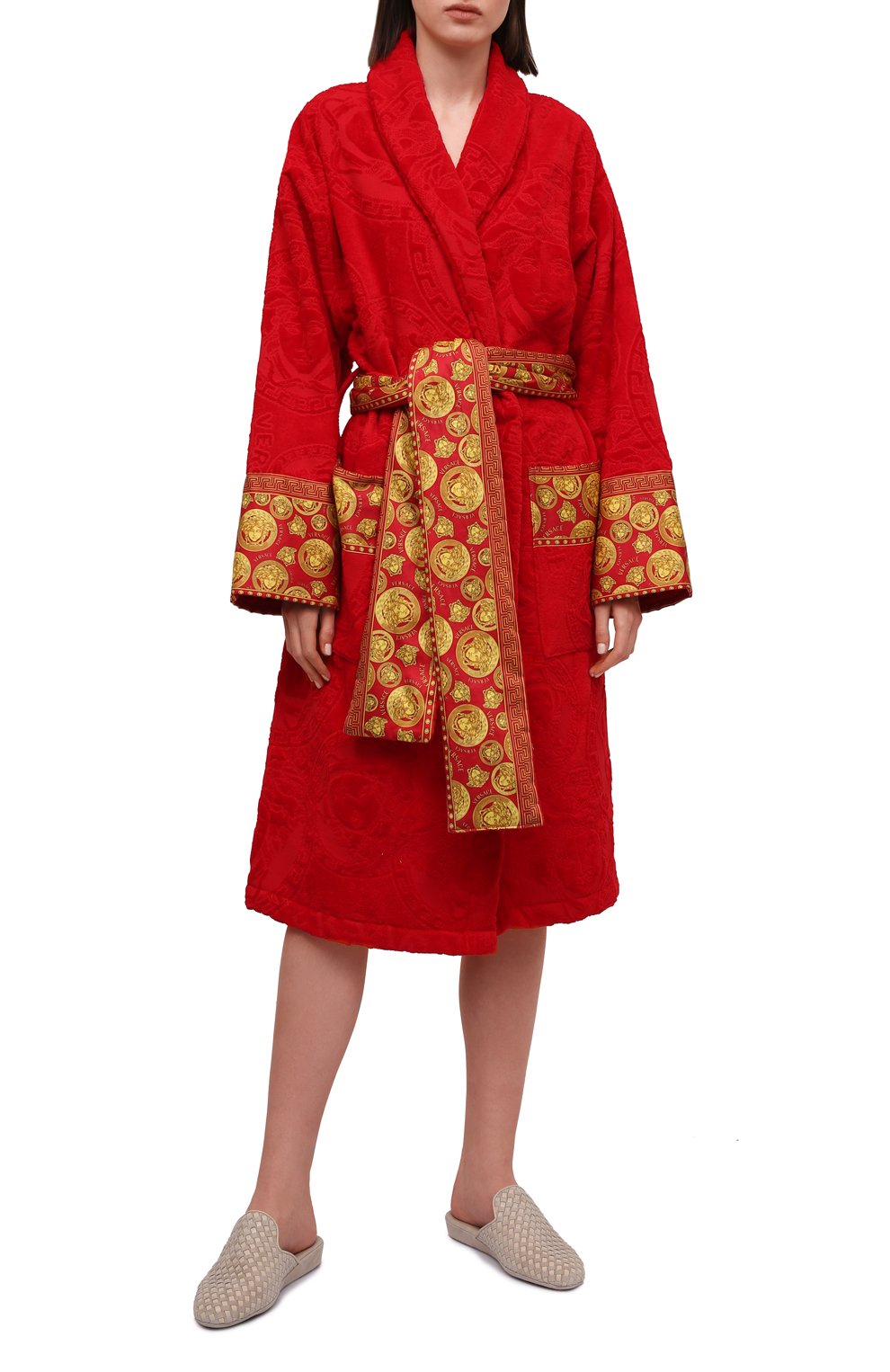 Хлопковый халат VERSACE, арт. ZACJ00008/ZC0SP132, фото 2