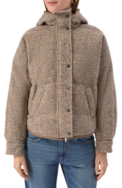 Двусторонний твидовый пуховик BRUNELLO CUCINELLI, арт. MG5307729, фото 3