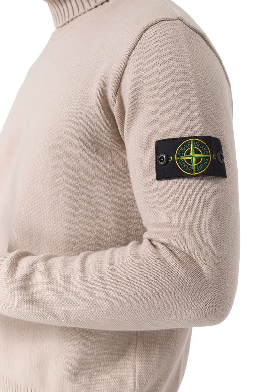 Хлопковая водолазка Stone Island 8115505A2 Бежевый  8115505A2 Фото 5