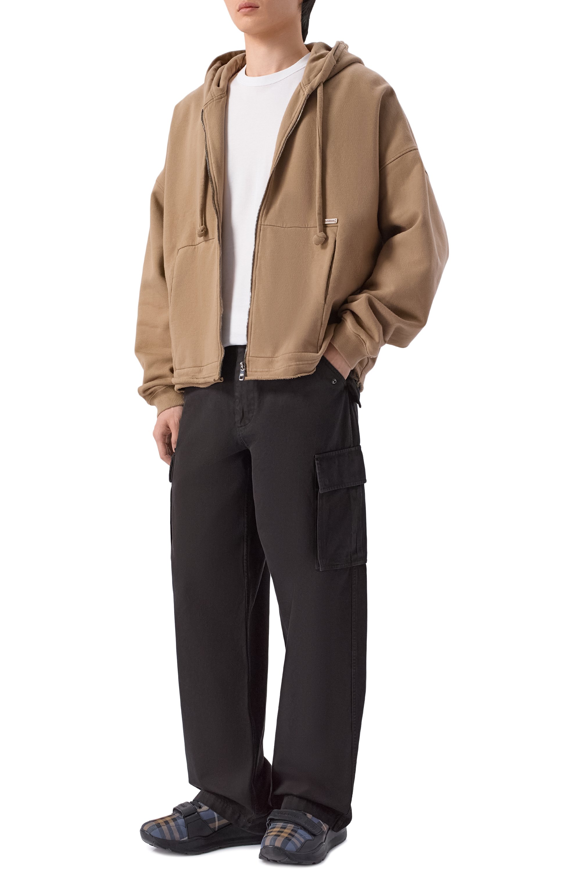 Комбинированные кроссовки BURBERRY, арт. 8123039, фото 2