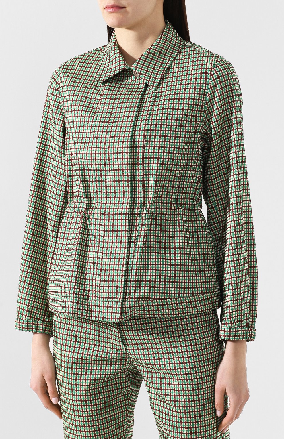 Жакет из вискозы и хлопка DRIES VAN NOTEN зеленого цвета по цене 52100 руб., арт. 191-30508-7034, фото 3 Жакет из вискозы и хлопка DRIES VAN NOTEN, арт. 191-30508-7034, фото 3