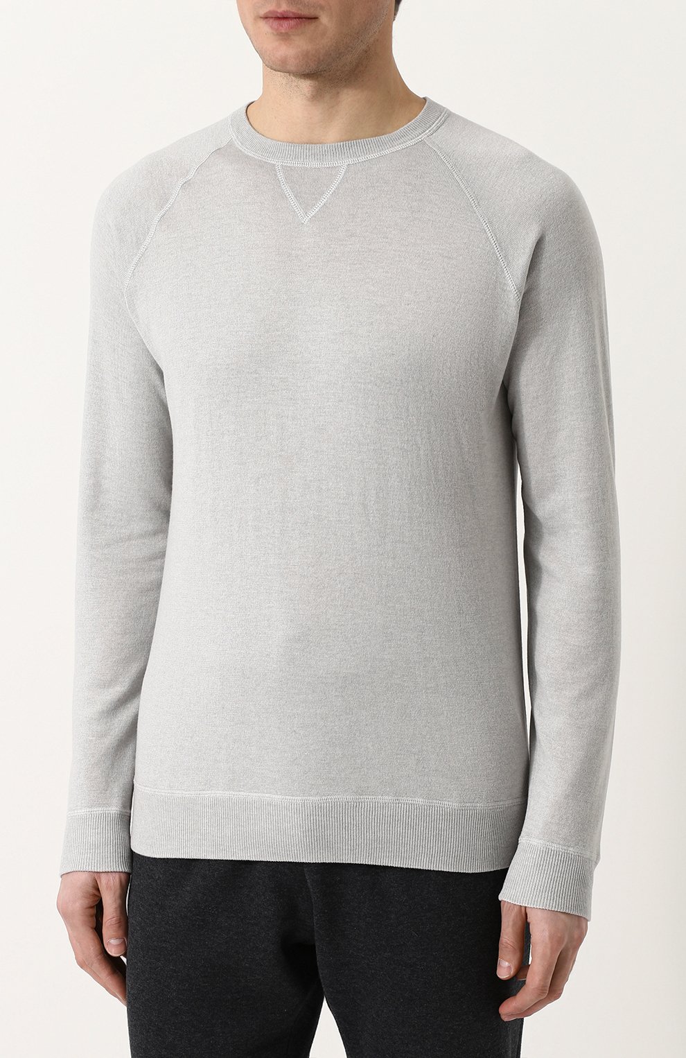 Джемпер тонкой вязки из смеси шелка и кашемира LORO PIANA, арт. FAI0855, фото 3