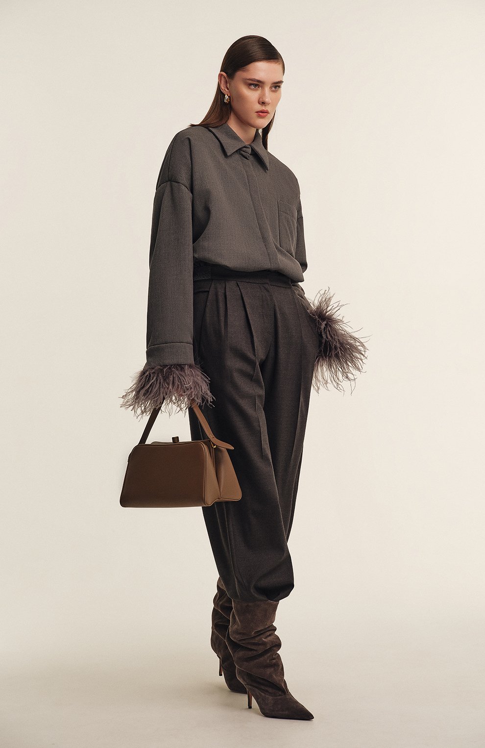 Шерстяные брюки BRUNELLO CUCINELLI, арт. MG912P8736, фото 6