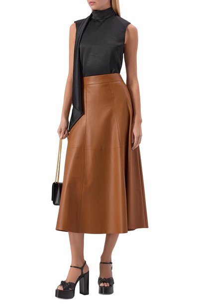 Кожаные босоножки bianca SAINT LAURENT, арт. 606713/1N800, фото 3