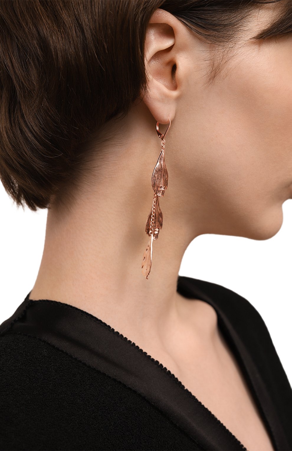 Серьги лепестки пиона MIDGARD PARIS, арт. 5781w, фото 2