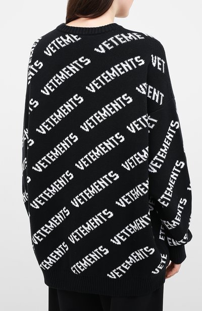 Свитер из хлопка и кашемира VETEMENTS, арт. UAH21KN047 1050/W, фото 4