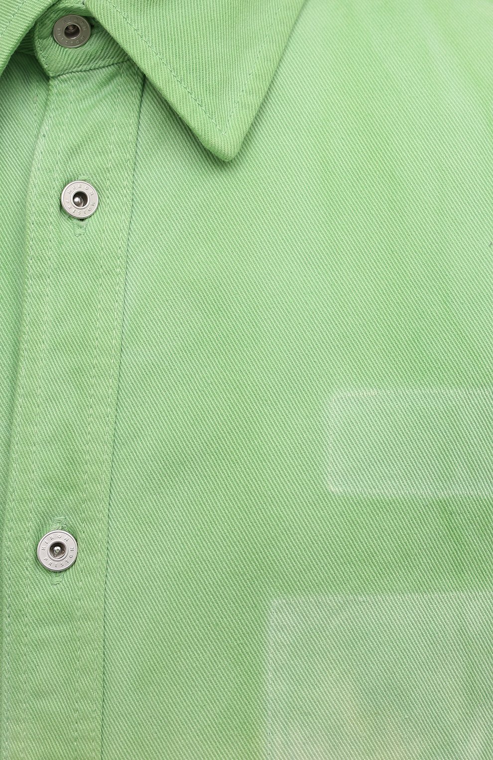 Джинсовая рубашка HERON PRESTON светло-зеленого цвета по цене 44150 руб., арт. HMYD001F21FAB0015500, фото 5 Джинсовая рубашка HERON PRESTON, арт. HMYD001F21FAB0015500, фото 5