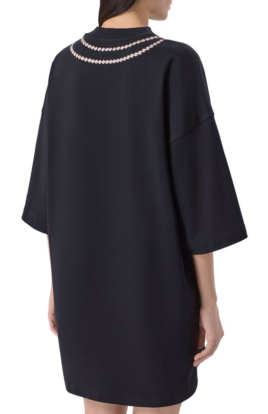 Хлопковое платье Moschino V0455/0542 Чёрный  V0455/0542 Фото 3