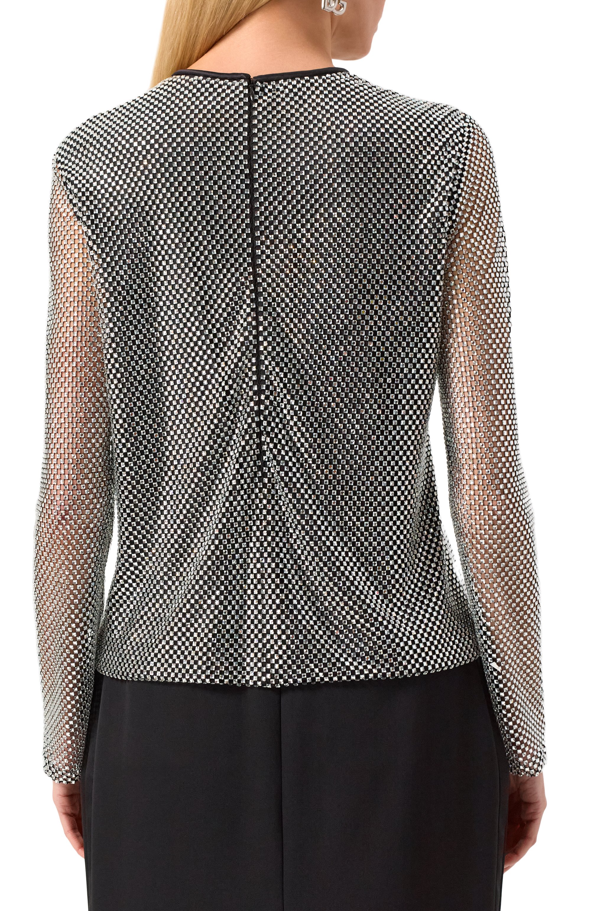 Топ с отделкой стразами DOLCE & GABBANA, арт. F7AJ2T/HLSA0, фото 4