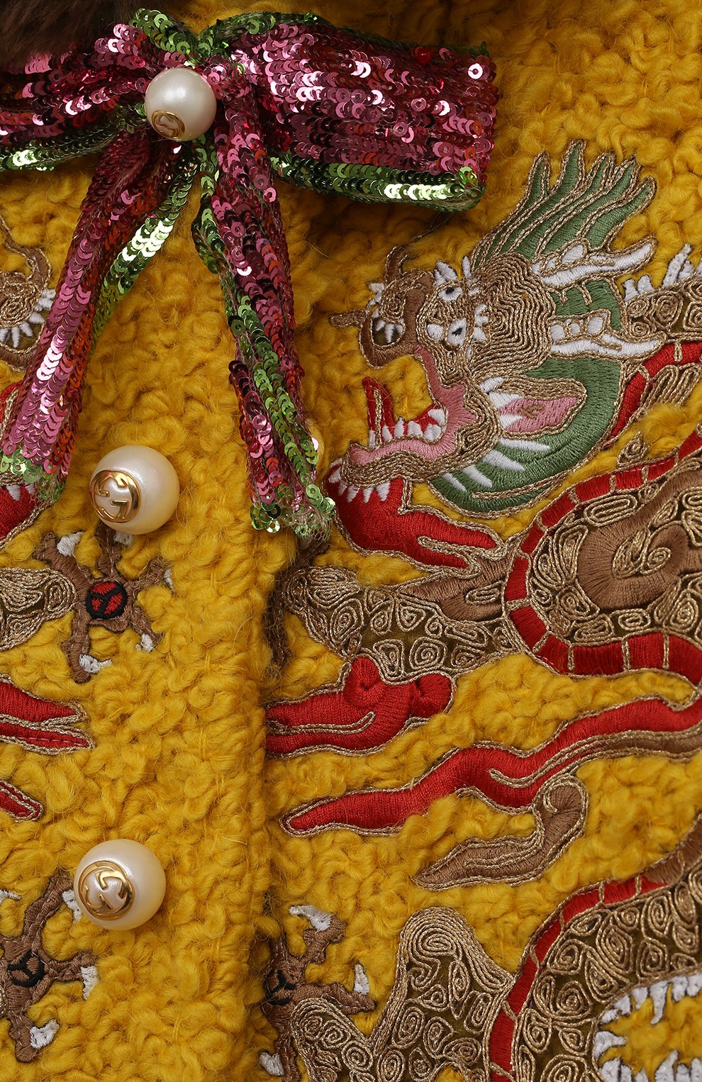 Шерстяное пальто GUCCI, арт. 472249/ZB404, фото 3