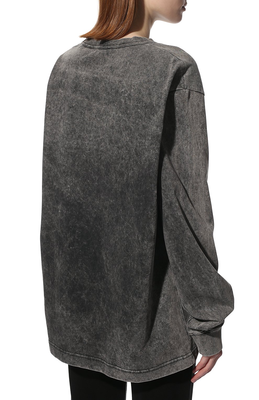 Хлопковый лонгслив ALEXANDER WANG темно-серого цвета по цене 36600 руб., арт. UCC1221500, фото 4 Хлопковый лонгслив ALEXANDER WANG, арт. UCC1221500, фото 4
