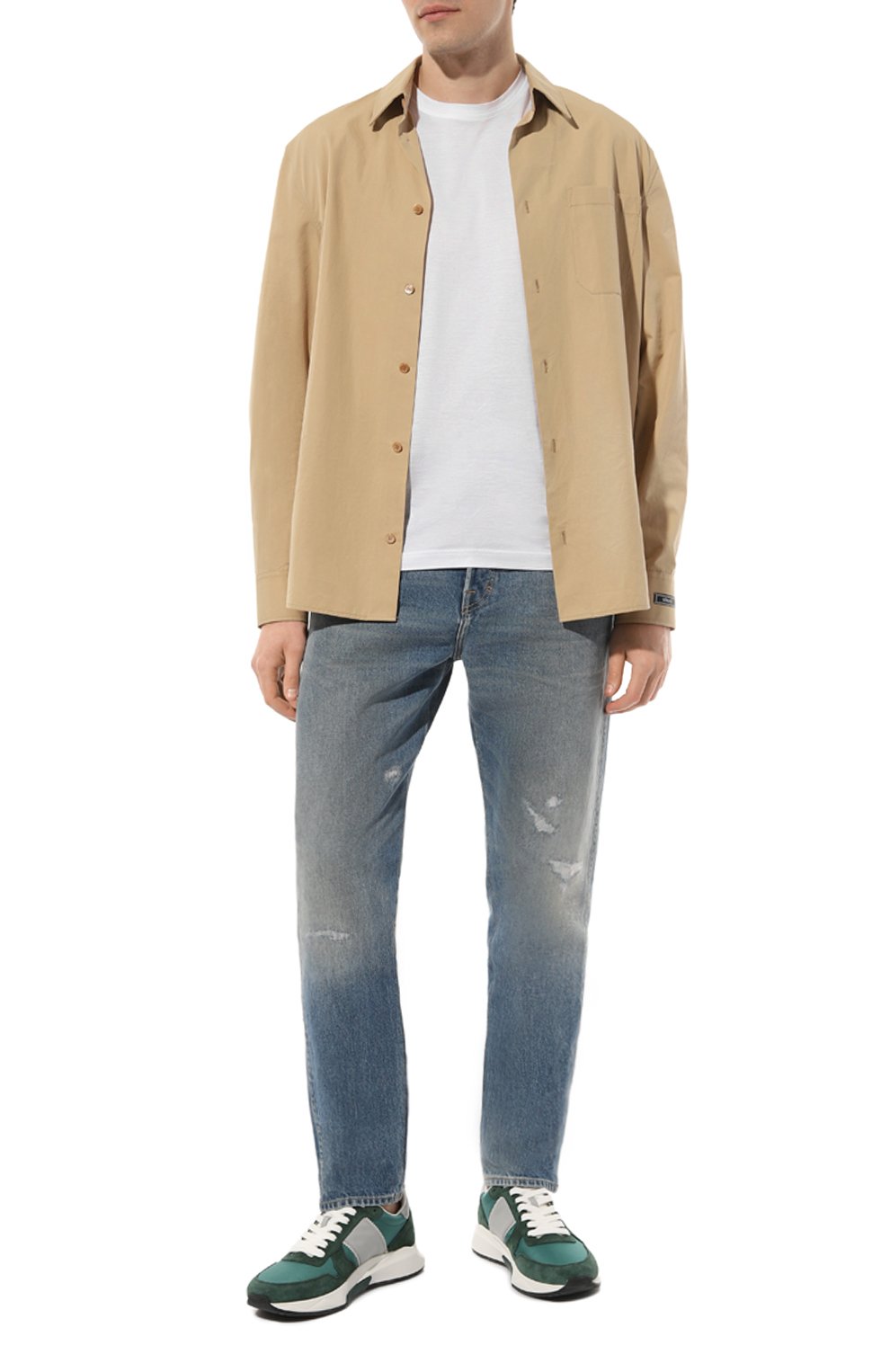 Хлопковая рубашка VERSACE, арт. 1013878/1A09758, фото 2