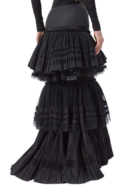 Юбка BLUMARINE черного цвета по цене 423000 руб., арт. 4G119A, фото 4 Юбка BLUMARINE, арт. 4G119A, фото 4