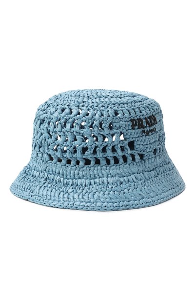 Женская панама из рафии PRADA, арт. 1HC137/2A2T