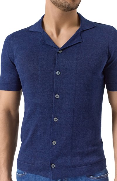 Рубашка изо льна и хлопка GRAN SASSO, арт. 57184/18637, фото 5