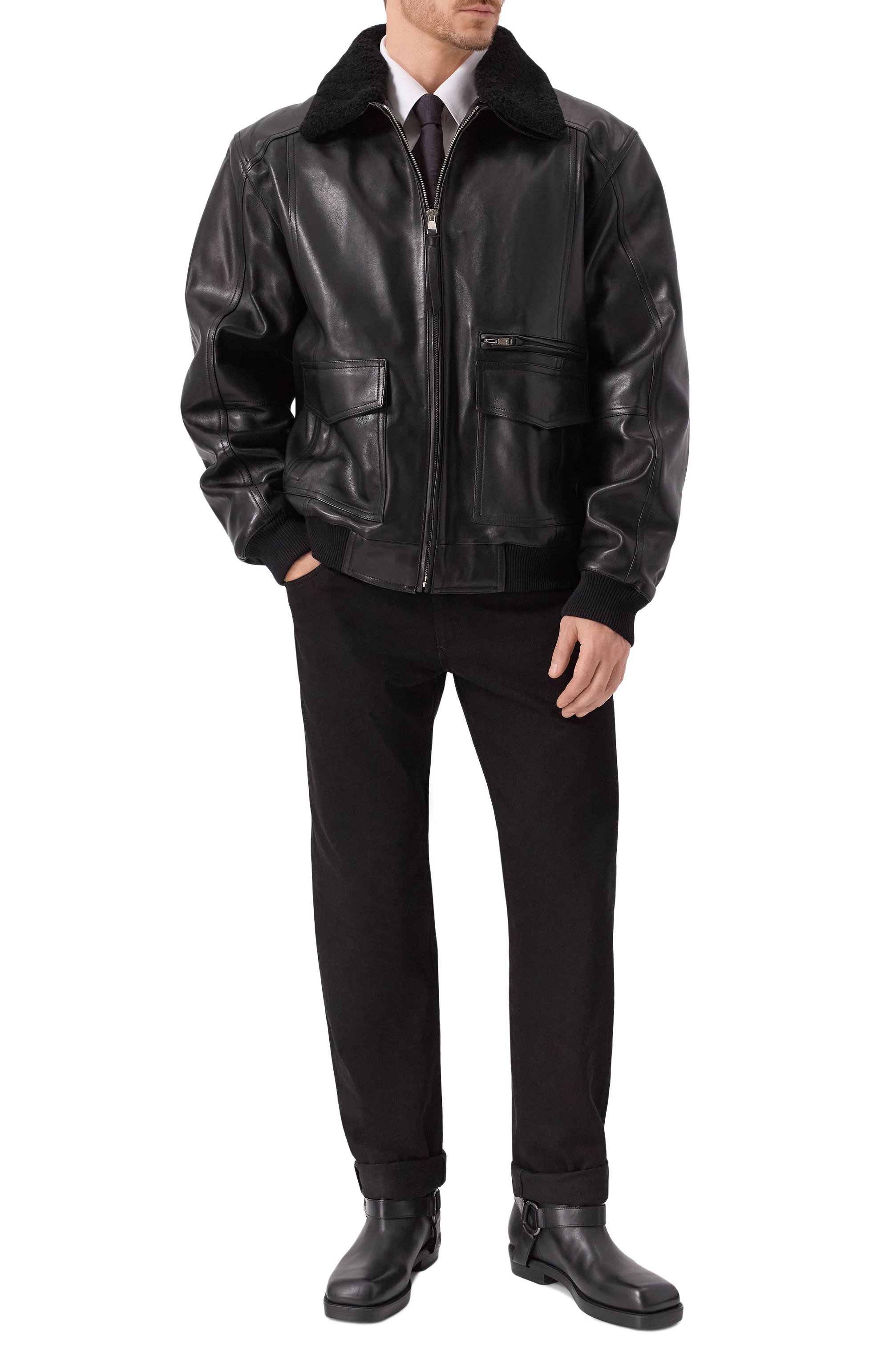 Кожаные ботинки BALMAIN, арт. FM1TE365/LVIT, фото 2