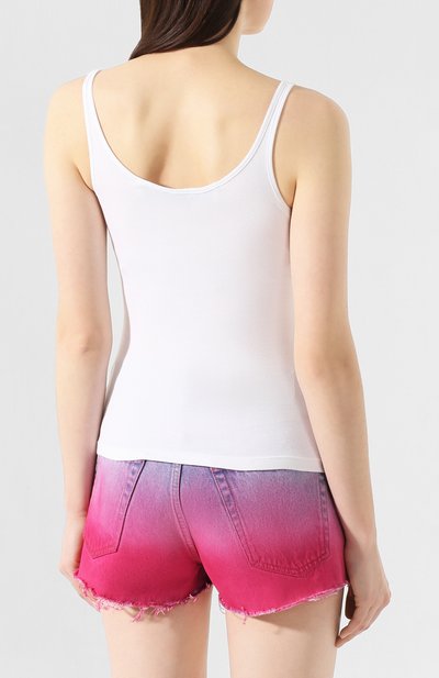 Хлопковая майка OFF-WHITE белого цвета по цене 17700 руб., арт. 0WAD072R20H790950110, фото 4 Хлопковая майка OFF-WHITE, арт. 0WAD072R20H790950110, фото 4