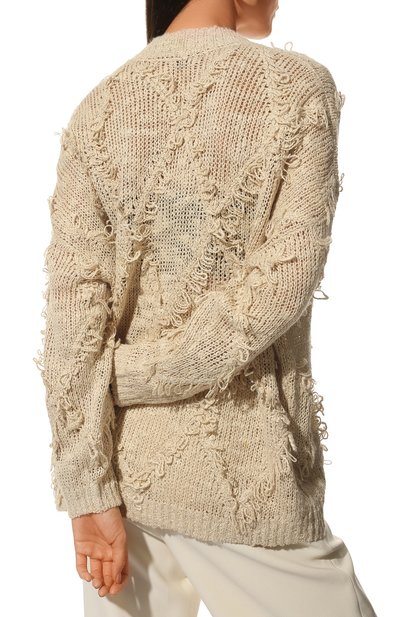 Кардиган из шелка и льна BRUNELLO CUCINELLI, арт. MCB385106, фото 4