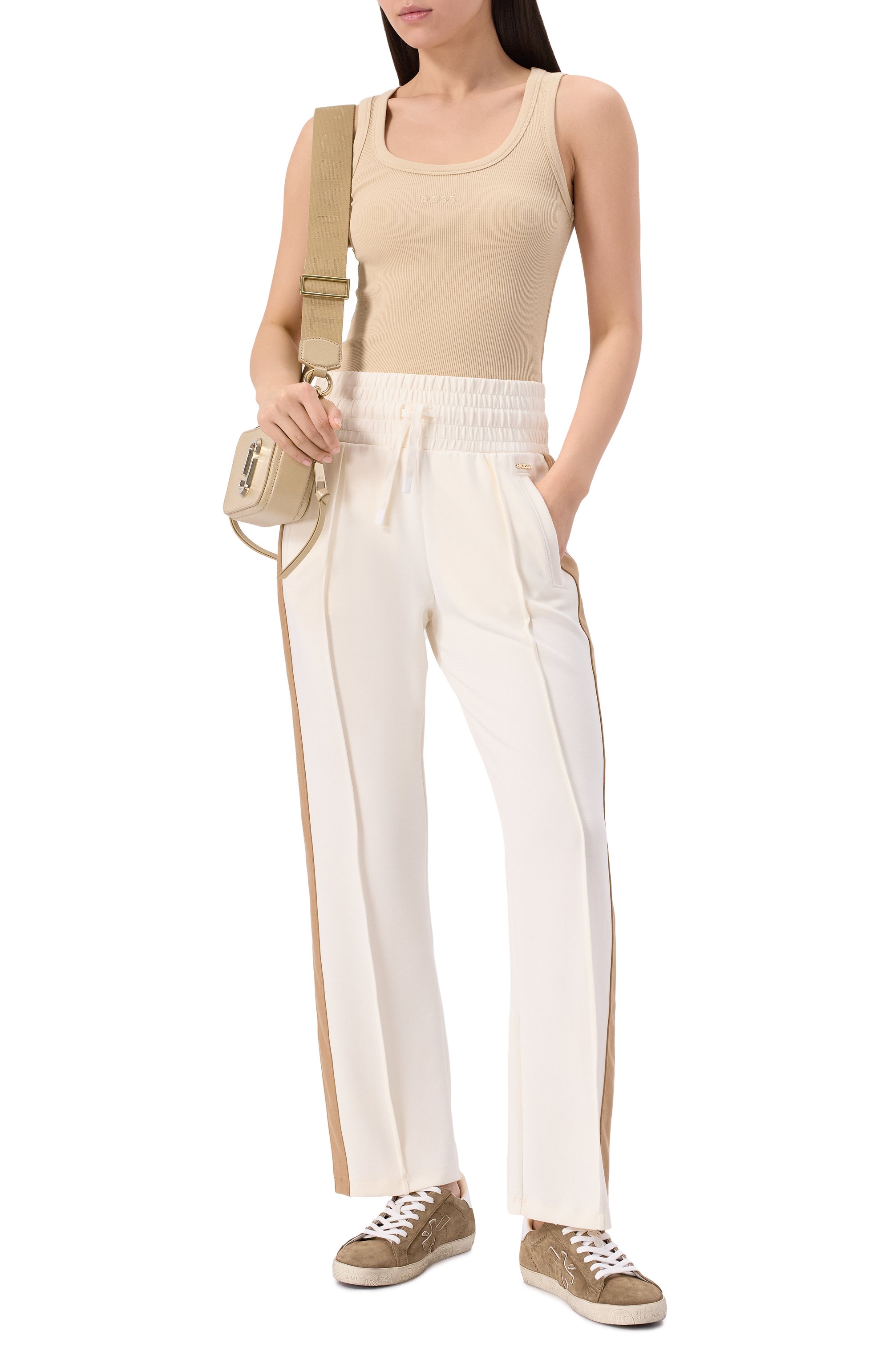 Хлопковая майка BOSS ORANGE, арт. 50504245, фото 2