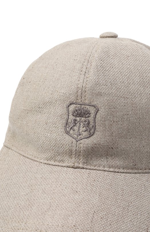 Бейсболка из шелка и шерсти Corneliani 250500-2529216 Бежевый  250500-2529216 Фото 3