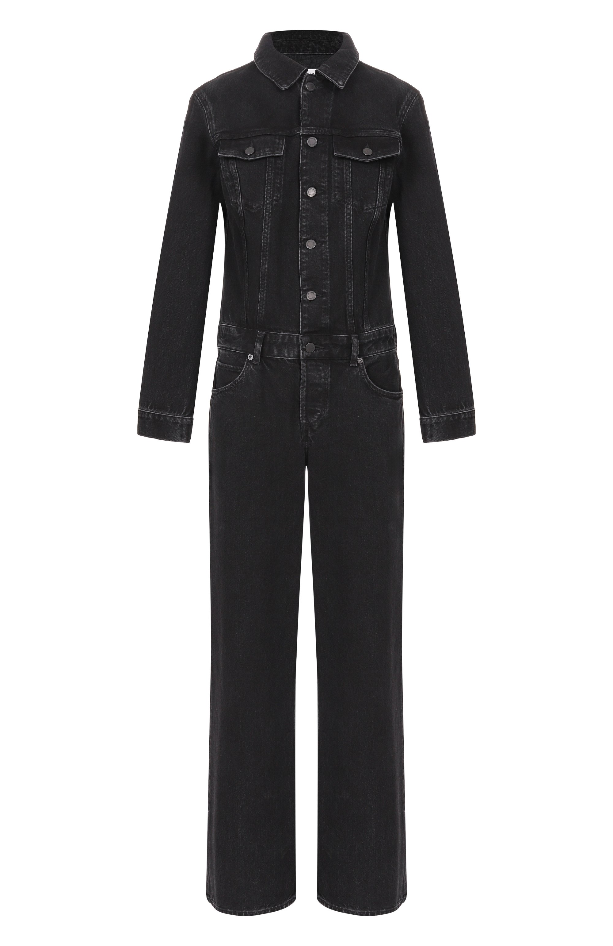 Джинсовый комбинезон esther AGOLDE черного цвета по цене 79950 руб., арт. A8036-1817, фото 1 Джинсовый комбинезон esther AGOLDE, арт. A8036-1817, фото 1